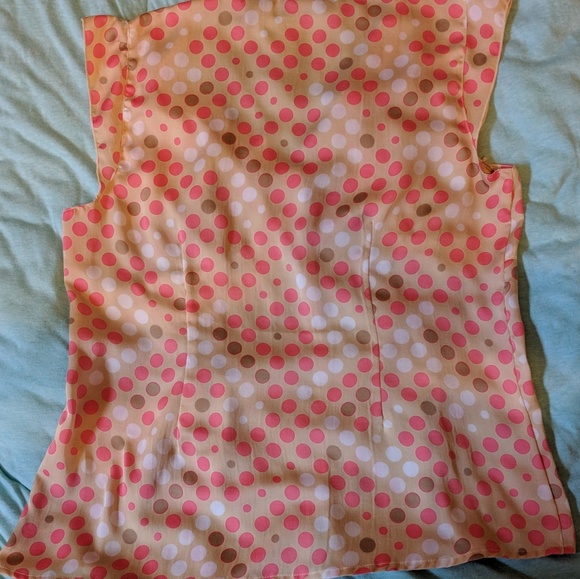 Apostrophe Polka Dot Sleeveless Shirt - Picture 4 of 8
